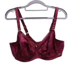 NEW Fantasie Fusion Lace Underwire Side Support Bra Size 36DDD Burgundy FL3091
